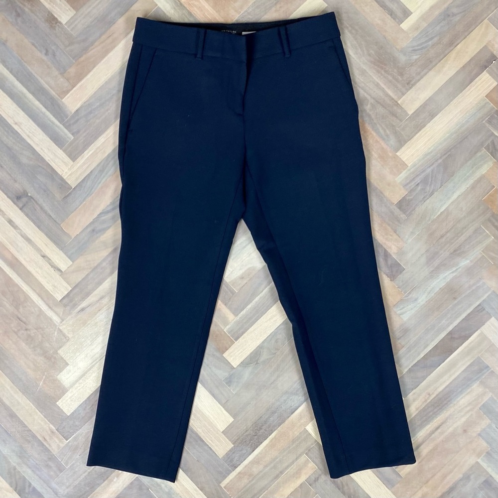 Ann Taylor petite Devin Fit navy pants